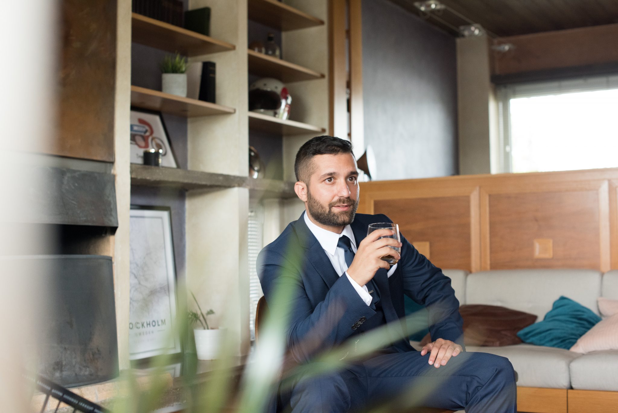 Businessman sitting in an office
